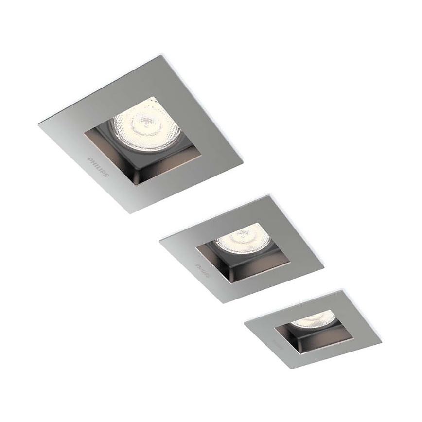 Philips 59193/17/16 - ZESTAW 3x LED oprawa wpuszczana PORRIMA 1xLED/4,5W/230V