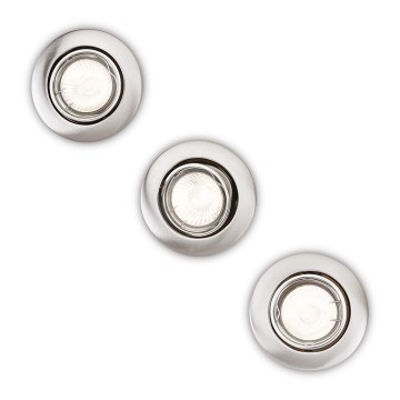 Philips 59243/17/E7 - ZESTAW 3x Oprawa wpuszczana 1xGU10/50W/230V