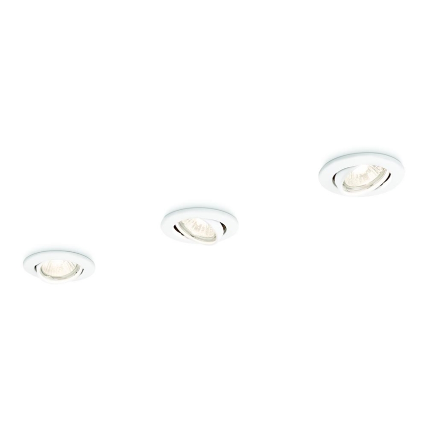 Philips 59243/31/E7 - ZESTAW 3x Oprawa wpuszczana ENIF 1xGU10/50W/230V