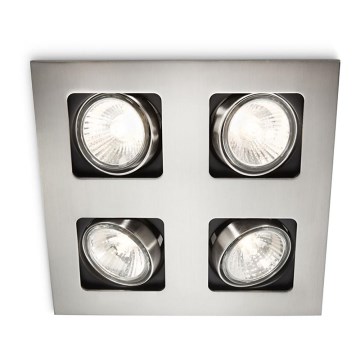 Philips 59304/17/16 - Łazienkowa oprawa wpuszczana MYLIVING ACAMAR 4xGU10/35W/230V