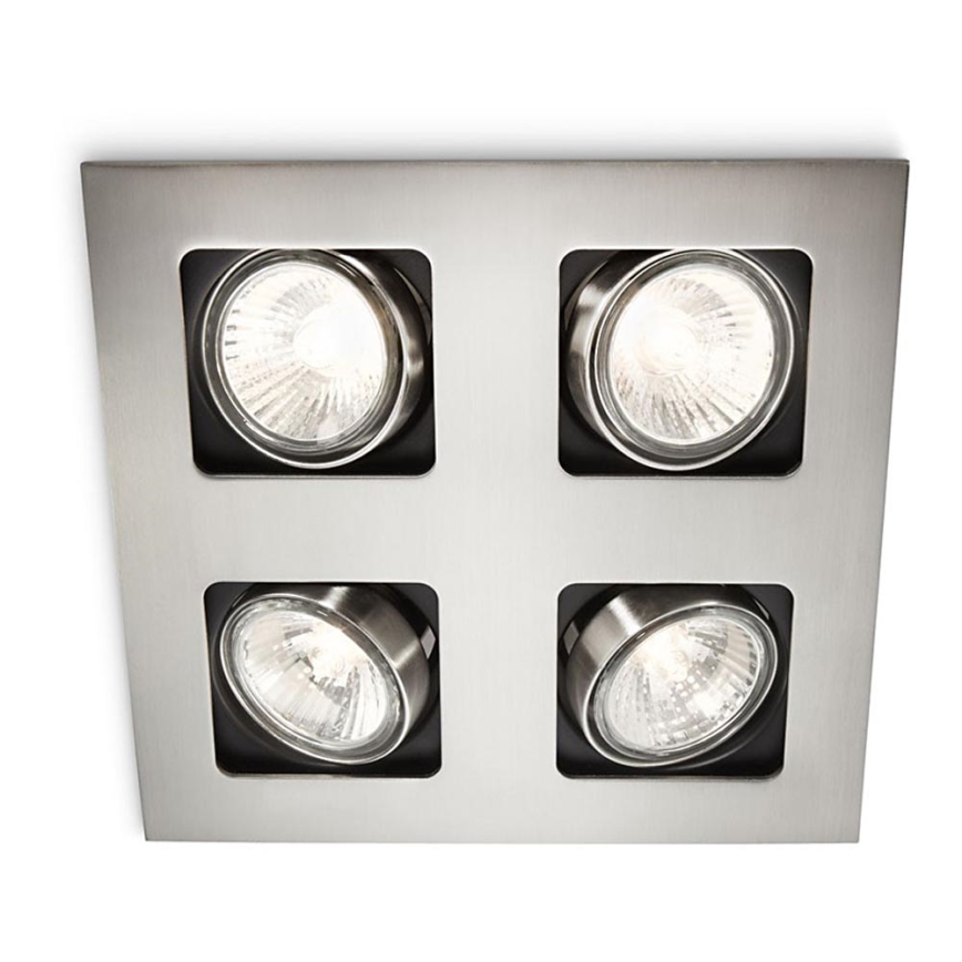 Philips 59304/17/16 - Łazienkowa oprawa wpuszczana MYLIVING ACAMAR 4xGU10/35W/230V