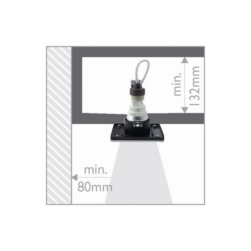 Philips 59655/48/16 - Łazienkowa oprawa wpuszczana MYLIVING CORONA 1xGU10/10W/230V