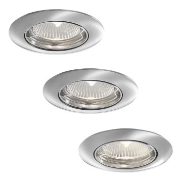 Philips 59773/17/16 - ZESTAW 3x Łazienkowa oprawa wpuszczana SMARTSPOT ALYA 3xGU10/35W/230V stal nierdzewna Philips 59773/17/16 - ZESTAW 3x Łazienkowa oprawa wpuszczana SMARTSPOT ALYA 3xGU10/35W/230V stal nierdzewna