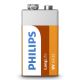 Philips 6F22L1B/10 - Bateria Cynkowo-chlorkowa 6F22 LONGLIFE 9V 150mAh