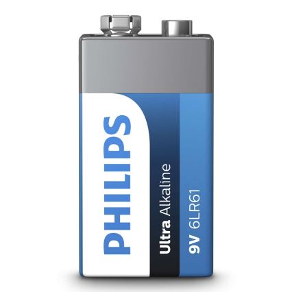 Philips 6LR61E1B/10 - Bateria alkaliczna 6LR61 ULTRA ALKALINE 9V 600mAh