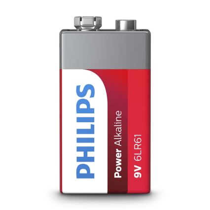 Philips 6LR61P1B/10 - Bateria alkaliczna 6LR61 POWER ALKALINE 9V 600mAh