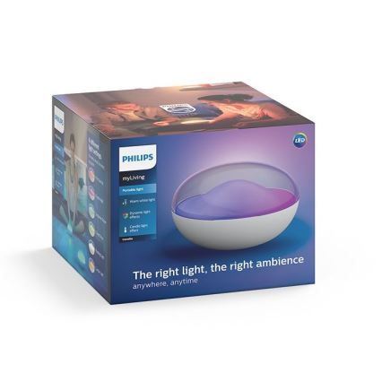 Philips 70104/31/P0 - LED RGB Ściemnialna lampa przenośna CAMELLIA LED/3W/5V