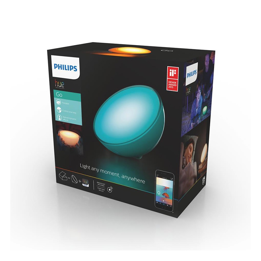 Philips 31152/31/PH - Ściemnialna lampa stołowa HUE GO 1xLED/6W/RGB
