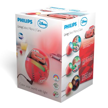 Philips 71704/32/16 - LED Lampa dekoracyjna dziecięca LIVINGCOLORS MICRO DISNEY CARS 1xRGB LED/4,7W/230V