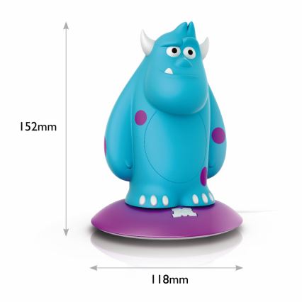 Philips 71705/83/16 -  LED lampa dziecięca DISNEY SOFTPAL SULLEY LED/0,18W/230V