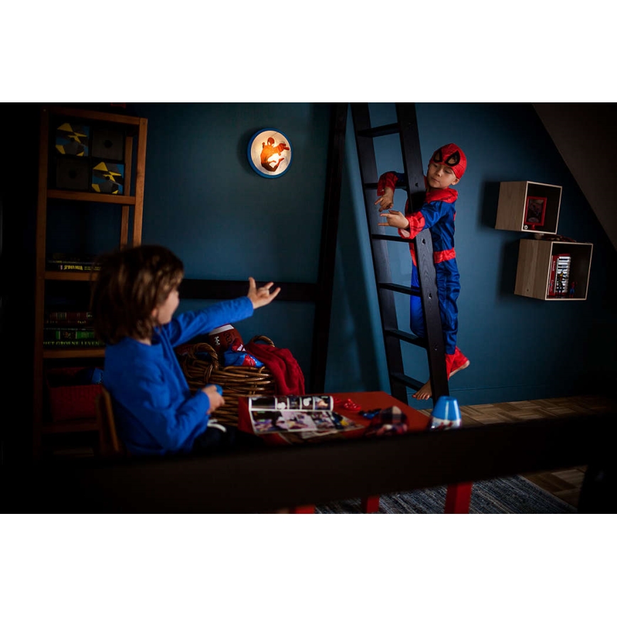Philips 71760/40/16 - LED Kinkiet dziecięcy DISNEY SPIDER-MAN 1xLED/4W/230V