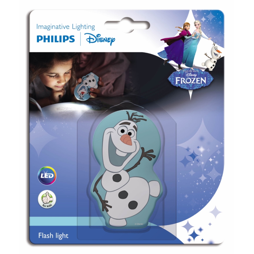 Philips 71767/08/16 - LED  Lampa dziecięca DISNEY FROZEN 1xLED/0,3W/2xAAA