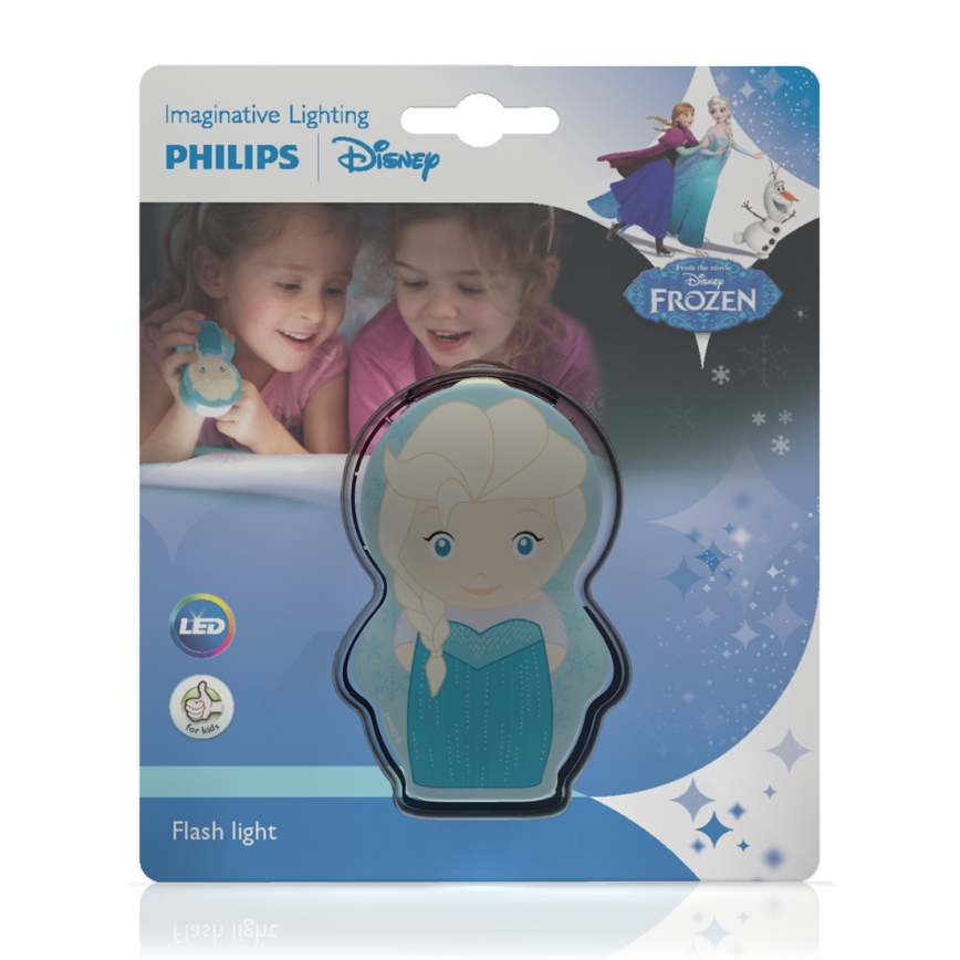 Philips 71767/37/16 - Lampka dziecięca DISNEY ELSA LED/0,3W/2xAAA