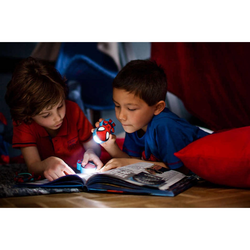 Philips 71767/40/16 - LED Latarka dziecięca DISNEY SPIDER-MAN 1xLED/0,3W/3V