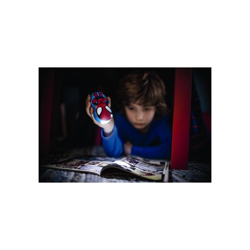 Philips 71767/40/16 - LED Latarka dziecięca DISNEY SPIDER-MAN 1xLED/0,3W/3V