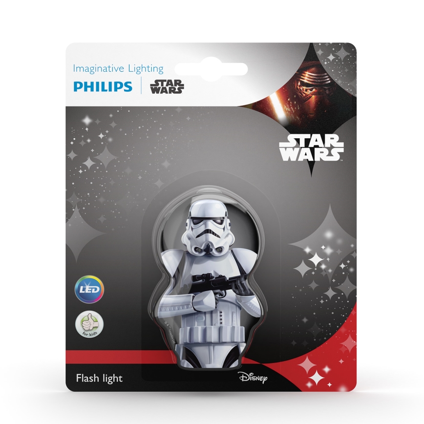 Philips 71767/97/16 - Lampka dziecięca STAR WARS STORMTROOPER LED/0,3W