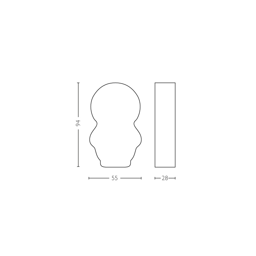 Philips 71767/99/16 - Lampka dziecięca STAR WARS YODA LED/0,3W