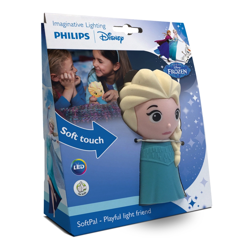 Philips 71768/03/16 - Lampka dla niemowląt DISNEY ELSA LED/2xAAA