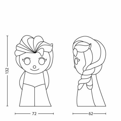 Lampka dla niemowląt LED/2xAAA