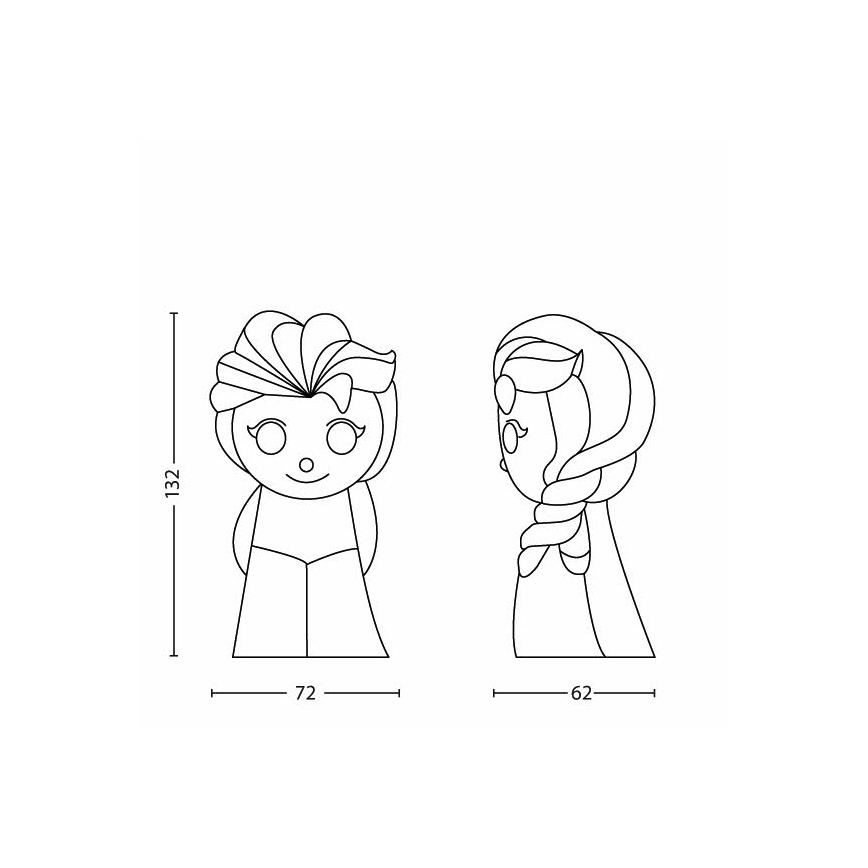 Lampka dla niemowląt LED/2xAAA