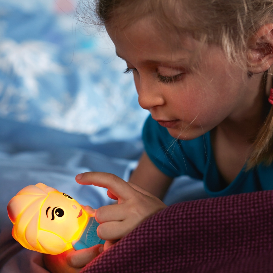 Philips 71768/03/16 - Lampka dla niemowląt DISNEY ELSA LED/2xAAA
