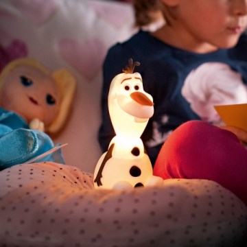 Philips 71768/08/16 - LED lampka dziecięca DISNEY FROZEN OLAF LED/0,3W/2xAAA bałwan