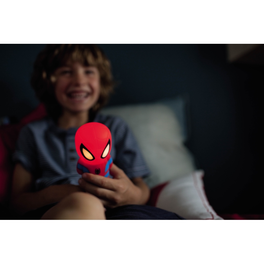 Philips 71768/40/16 - LED  Lampa dziecięca  DISNEY SPIDER-MAN 2xLED/0,2W/2xAAA