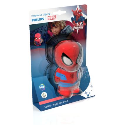 Philips 71768/40/16 - LED  Lampa dziecięca  DISNEY SPIDER-MAN 2xLED/0,2W/2xAAA
