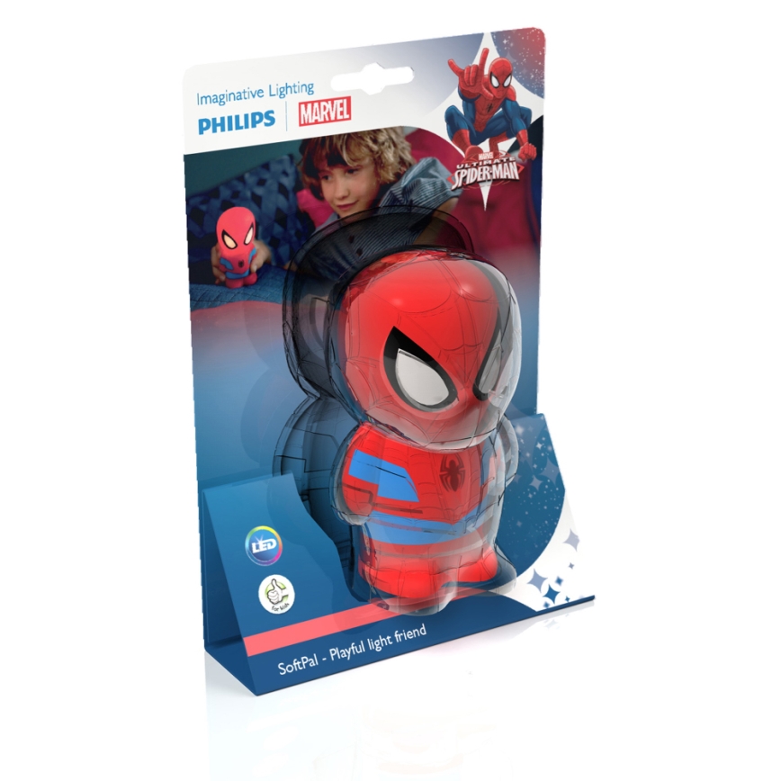 Philips 71768/40/16 - LED  Lampa dziecięca  DISNEY SPIDER-MAN 2xLED/0,2W/2xAAA