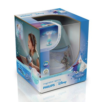 Philips 71769/08/16 - Projektor dziecięcy DISNEY FROZEN LED/0,1W/3xAA