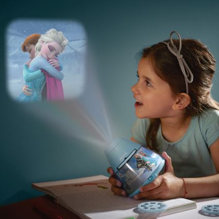 Philips 71769/08/16 - Projektor dziecięcy DISNEY FROZEN LED/0,1W/3xAA