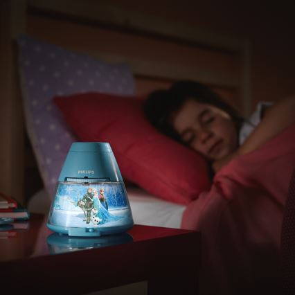 Philips 71769/08/16 - Projektor dziecięcy DISNEY FROZEN LED/0,1W/3xAA