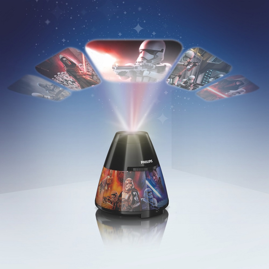 Philips 71769/30/P0 - LED Projektor dziecięcy STAR WARS LED/0,1W/3xAA