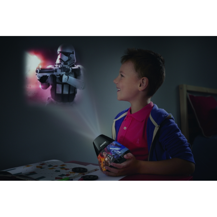 Philips 71769/30/P0 - LED Projektor dziecięcy DISNEY STAR WARS LED/0,1W/3xAA
