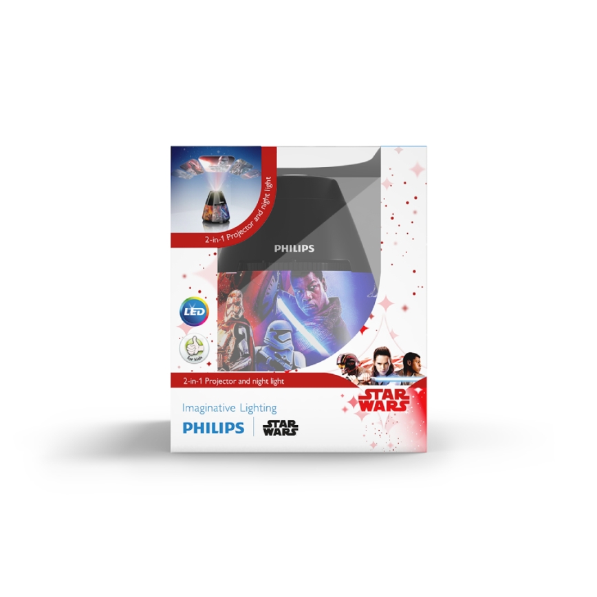 Philips 71769/30/P0 - LED Projektor dziecięcy DISNEY STAR WARS LED/0,1W/3xAA