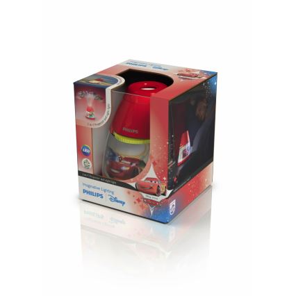 Philips 71769/32/16 - Lampa stołowa dziecięca i projektor DISNEY CARS 1xLED/0,1W + 3xLED/0,3W/4,5V