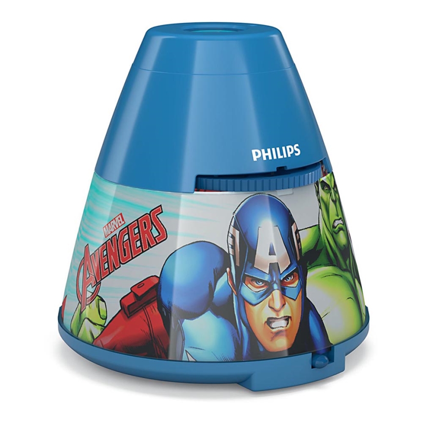 Philips 71769/35/P0 - LED Projektor dziecięcy MARVEL AVENGERS 1xLED/0,1W/3xAA