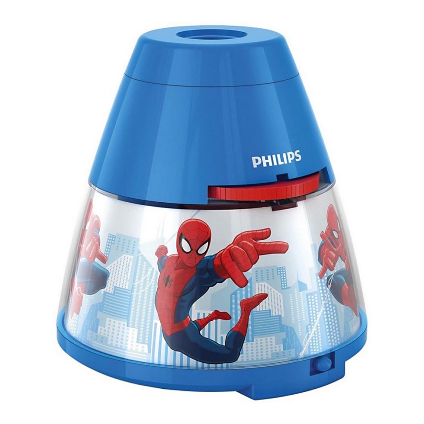 Philips 71769/40/16 - LED Projektor dziecięcy MARVEL SPIDER MAN LED/0,1W/3xAA