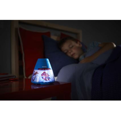 Philips 71769/40/16 - LED Projektor dziecięcy MARVEL SPIDER MAN LED/0,1W/3xAA