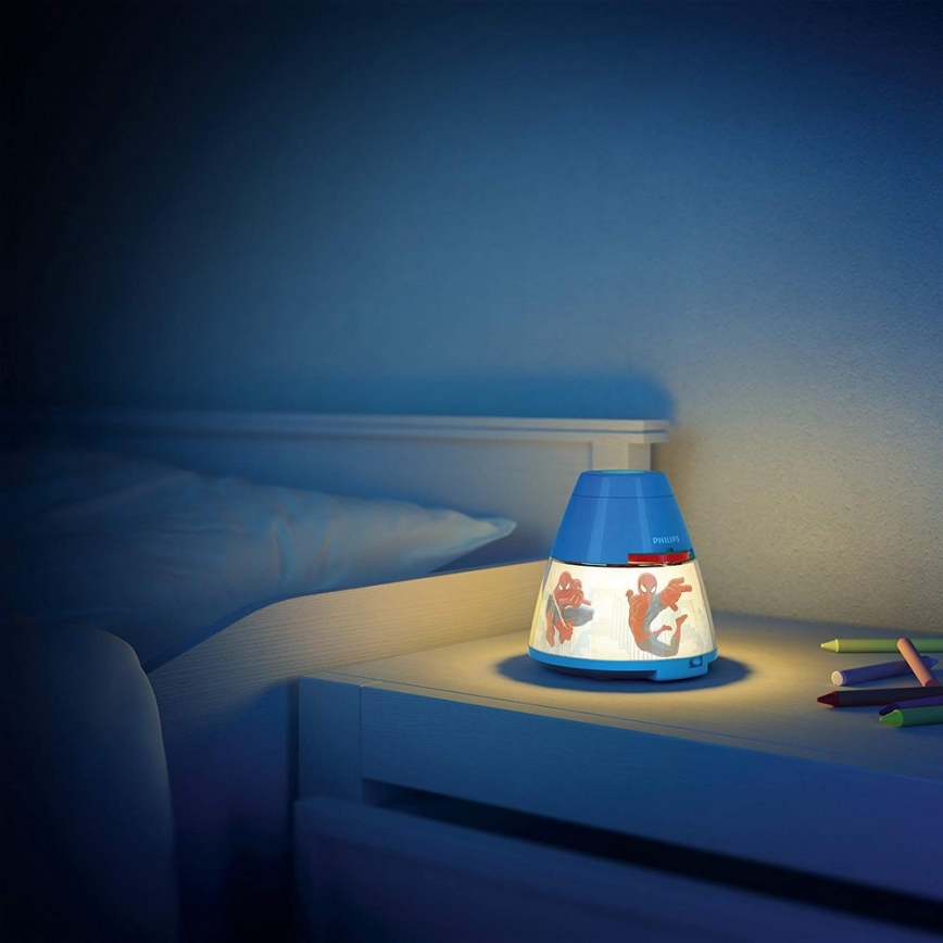 Lampa stołowa dziecieca i projektor 1xLED/0,1W + 3xLED/0,3W/4,5V