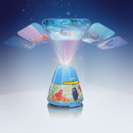 Philips 71769/90/16 - Projektor dziecięcy DISNEY FINDING DORY LED/0,1W/3xAAA