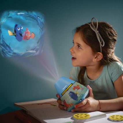 Philips 71769/90/16 - Projektor dziecięcy DISNEY FINDING DORY LED/0,1W/3xAAA