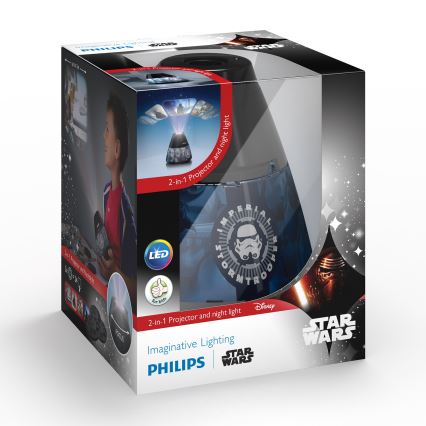 Philips 71769/99/16 - Projektor dziecięcy STAR WARS LED/0,1W/3xAA