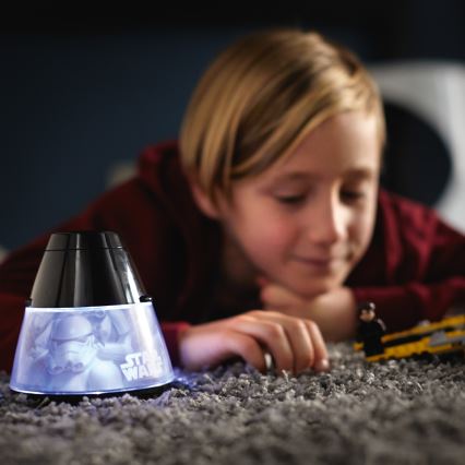 Philips 71769/99/16 - Projektor dziecięcy STAR WARS LED/0,1W/3xAA