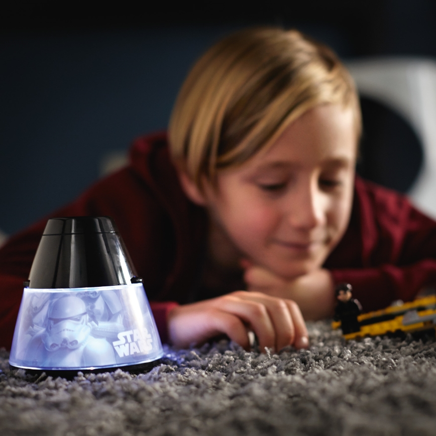 Philips 71769/99/16 - Projektor dziecięcy STAR WARS LED/0,1W/3xAA