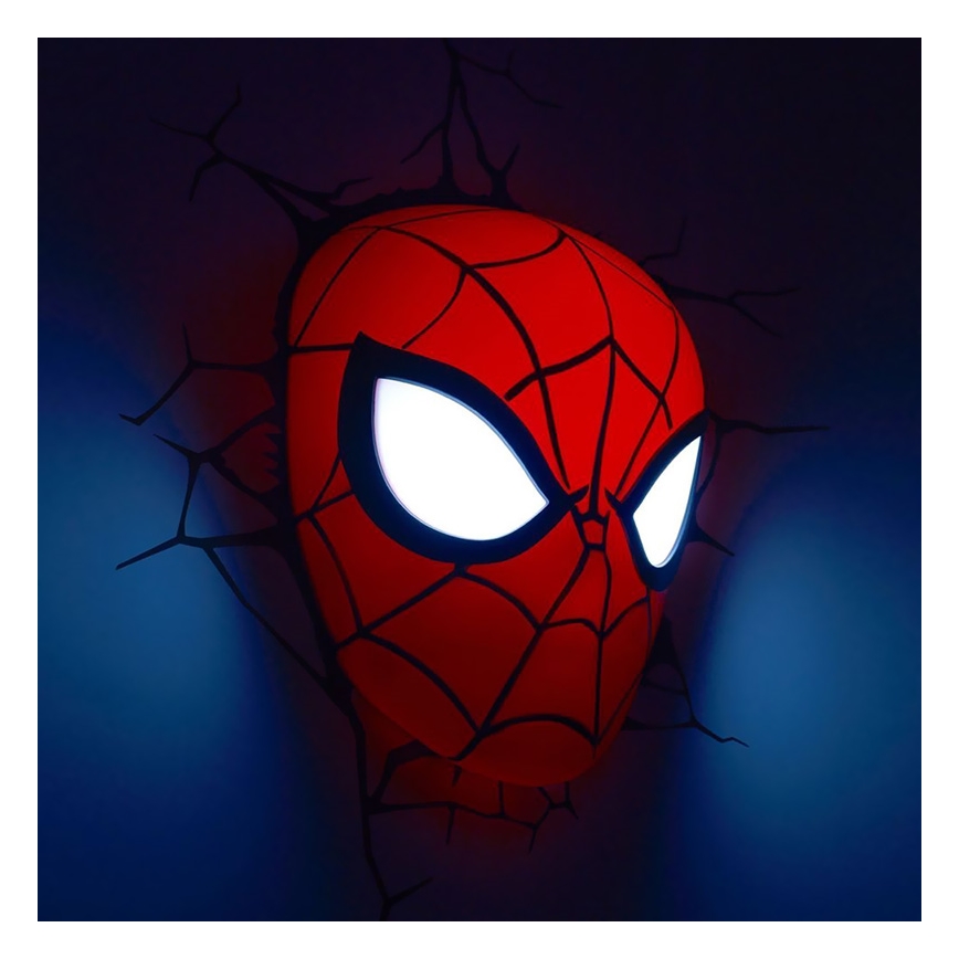 Philips 71786/40/16 -Lampa dziecięca 3D DISNEY SPIDER-MAN LED/3xAA