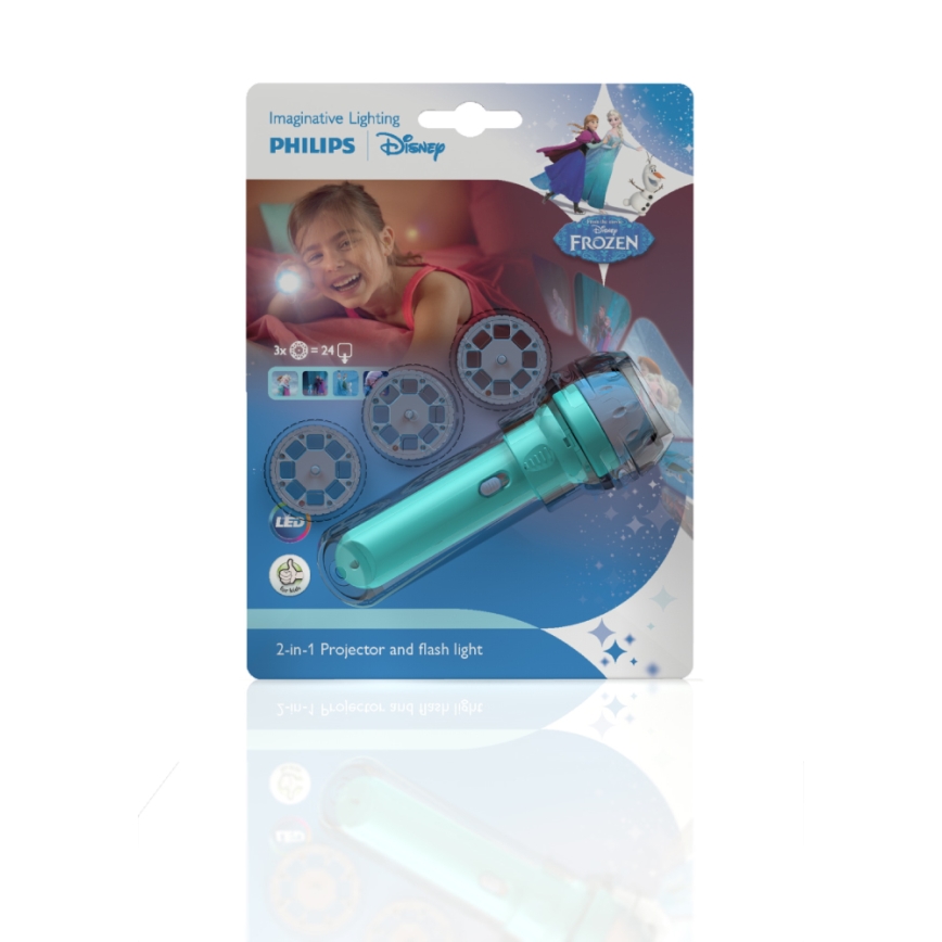 LED Lampa dziecięca  1xLED/3xLR44 projektor