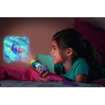 Philips 71788/90/16 - LED Dziecięca latarka i projektor DISNEY DORY LED/3xLR44