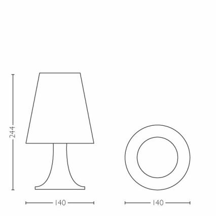 Philips - LED Dziecięca lampa stołowa 1xLED/2,3W/230V