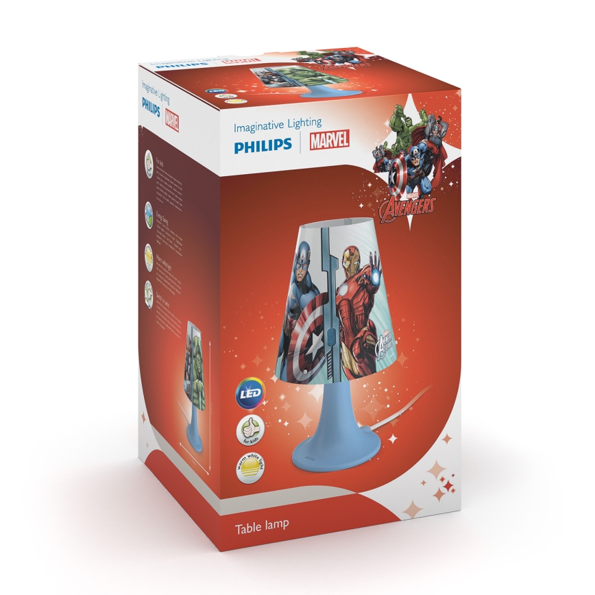 Philips 71795/36/16 - Lampa stołowa dla dzieci AVENGERS LED/2,3W/230V